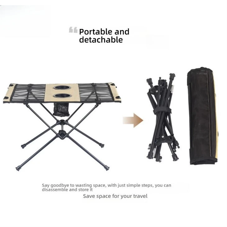 Lightweight Compact Aluminum Alloy Folding Outdoor Table For Camping Picnics Beach suppliers