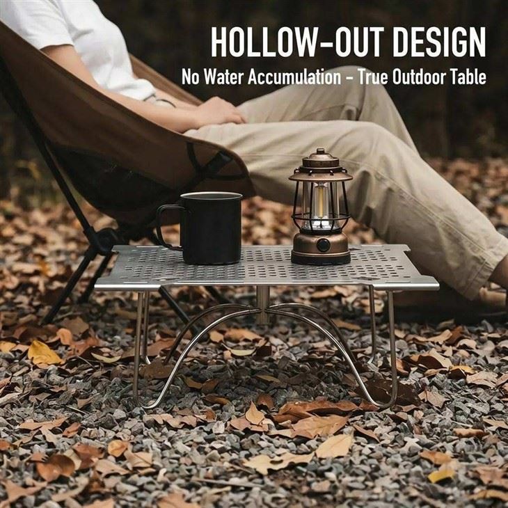 Glamping Style Foldable Lightweight Portable Aluminum Alloy Outdoor Table For Hiking Camping & Motorcycle Touring suppliers